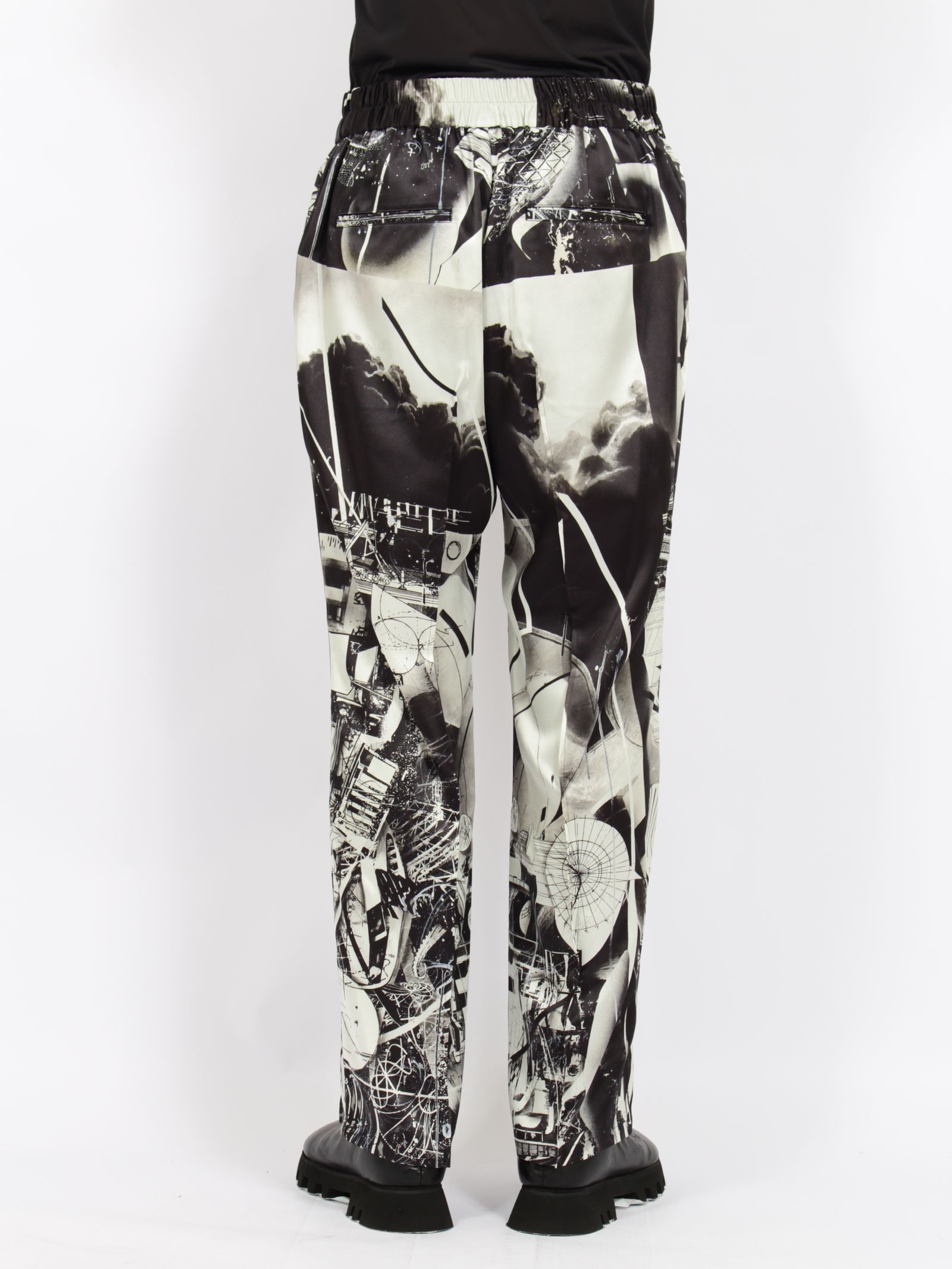 【26AW】 X HIROKI  TSUKUDA  佃宏樹 グラフィック パンツ / × HIROKI TSUKUDA GRAPHIC PANTS / ブラック