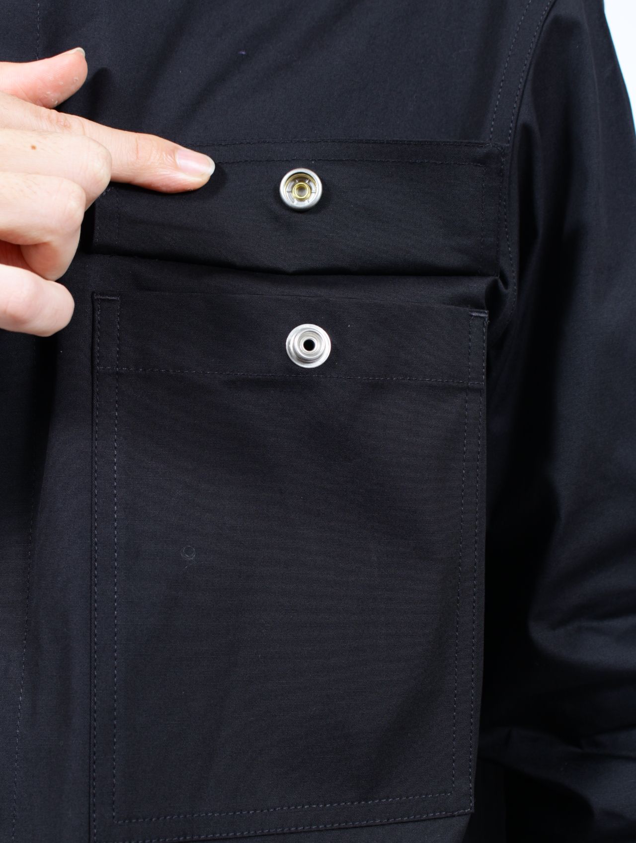 【26SS】アウターシャツ 長袖 / OUTERSHIRT / ブラック