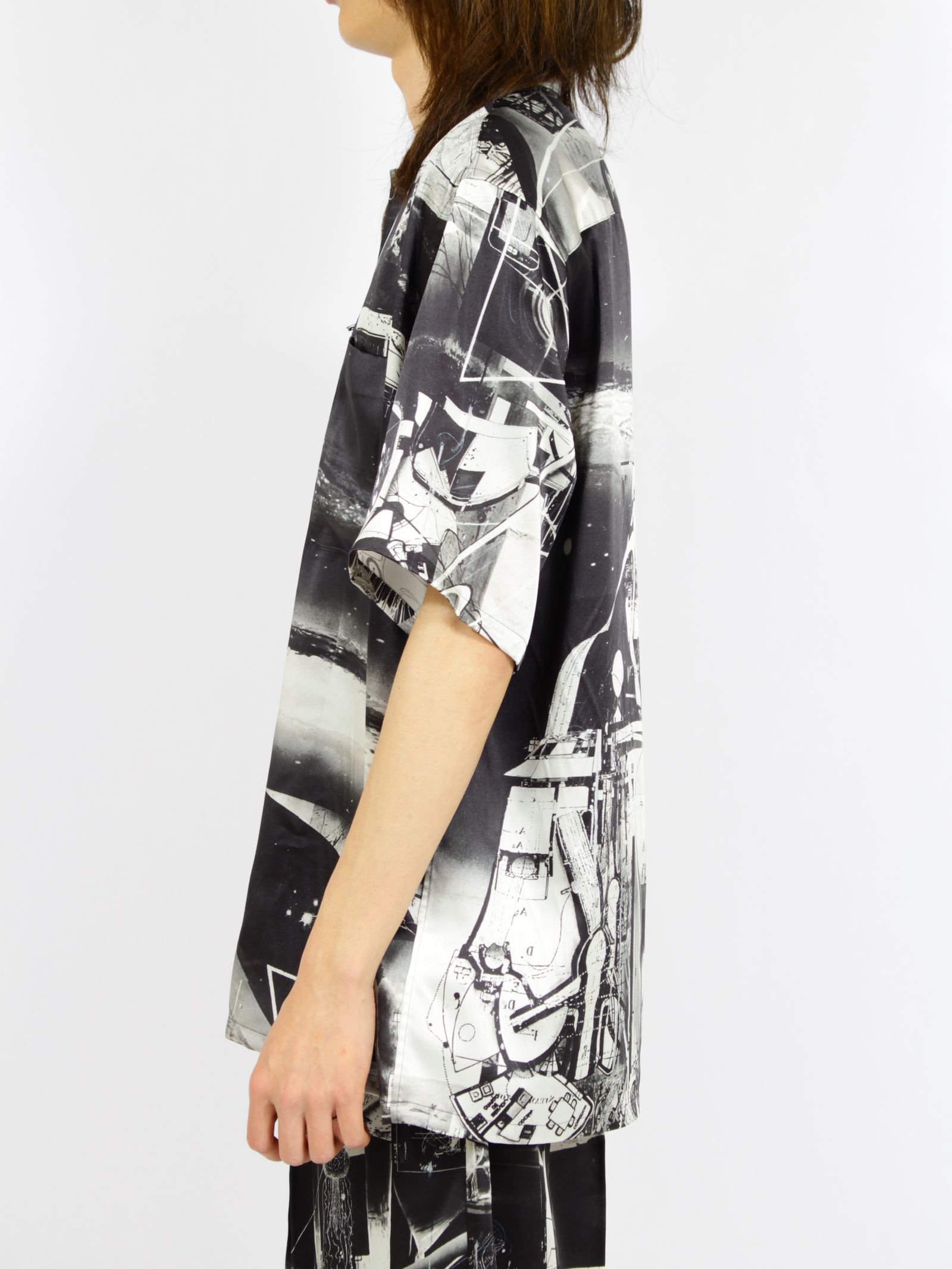 【26SS】佃弘樹 グラフィック シャツ / × HIROKI TSUKUDA GRAPHIC SHIRT / ブラック