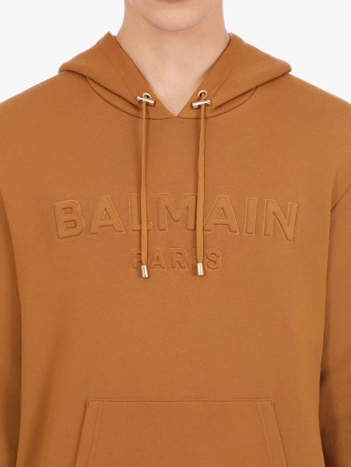 エンボスロゴ サイドジップ パーカー BH2 C&S HOODIE / キャメル