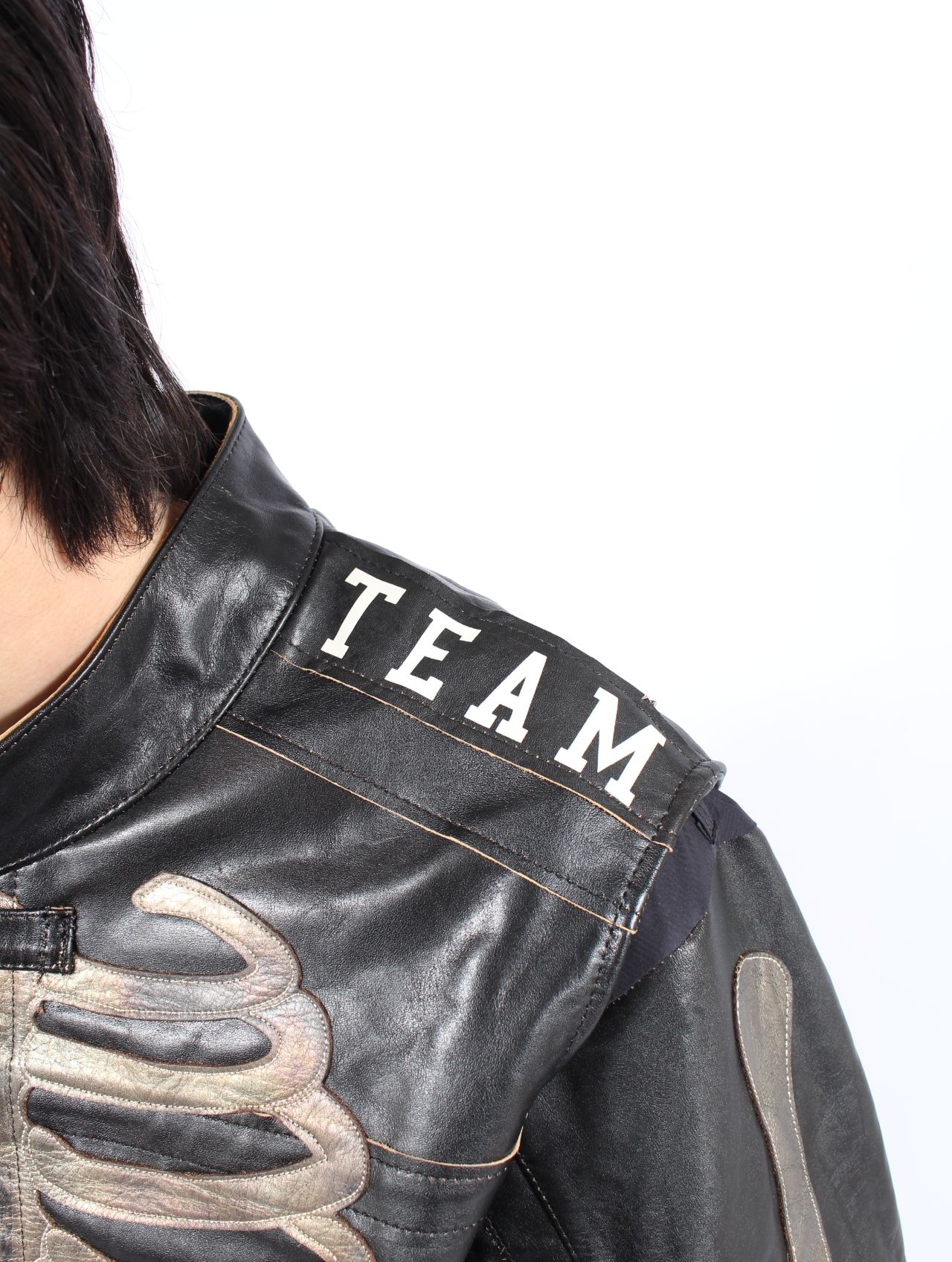 【25AW】ボーン デタッチャブル レーサー ライダース / DETACHABLE RACER RIDERS Ver, BONE / ブラック