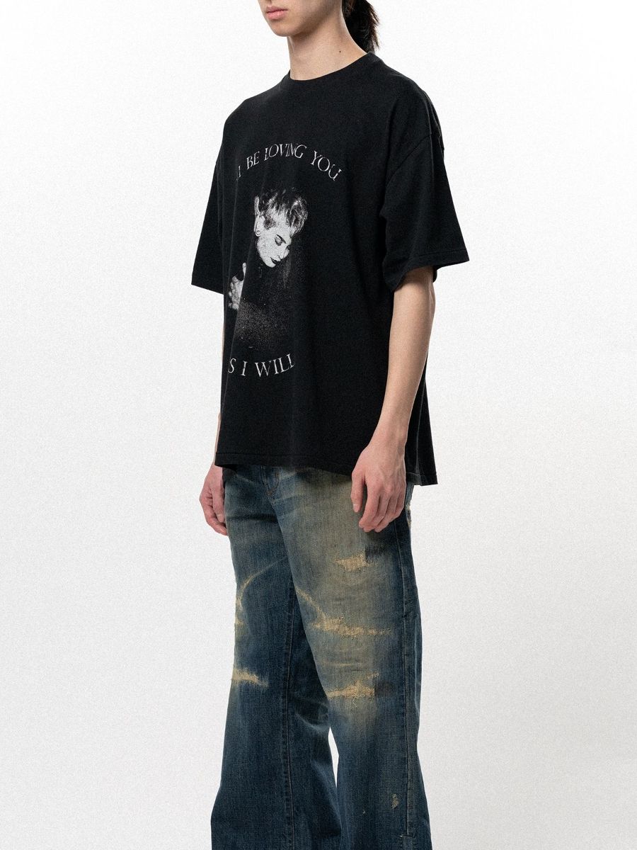 【26SS】”ラヴィング” Tシャツ 半袖 カットソー / ”LOVING" TEE T/C / ブラック