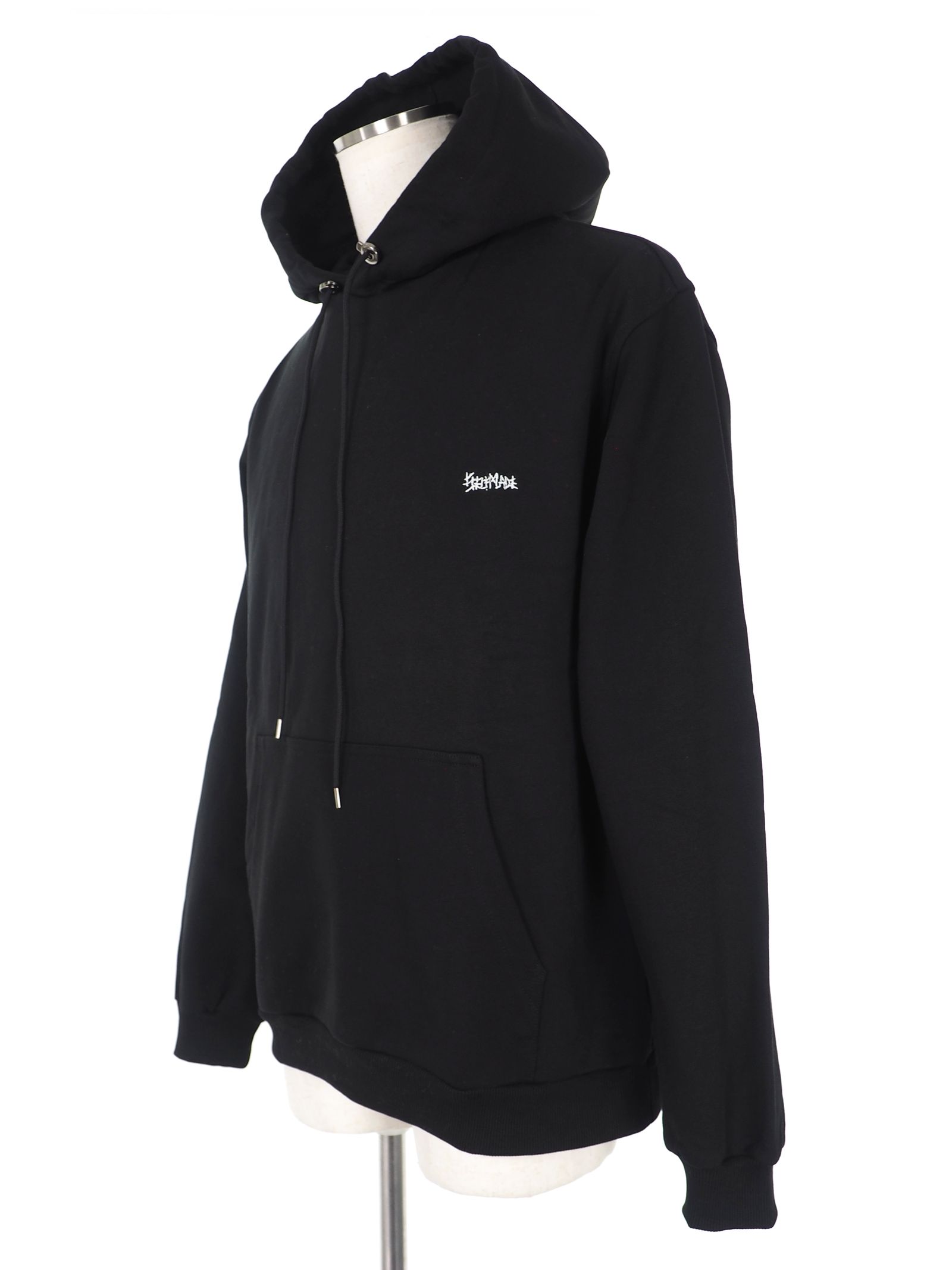 【20AW】バック刺繍柄 タオル地ワッペン パーカー / ACK HOODIE EMBROIDERED / ブラック × イエロー