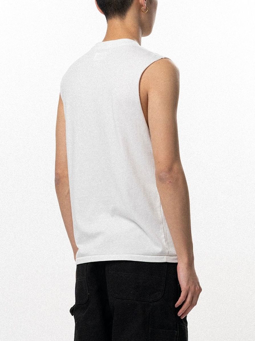 【26SS】"エアロ-カミヤ" スリーブレス Tシャツ ノースリーブ カットソー / "AERO-KMY" SLEVELESS T-SHIRT / ホワイト