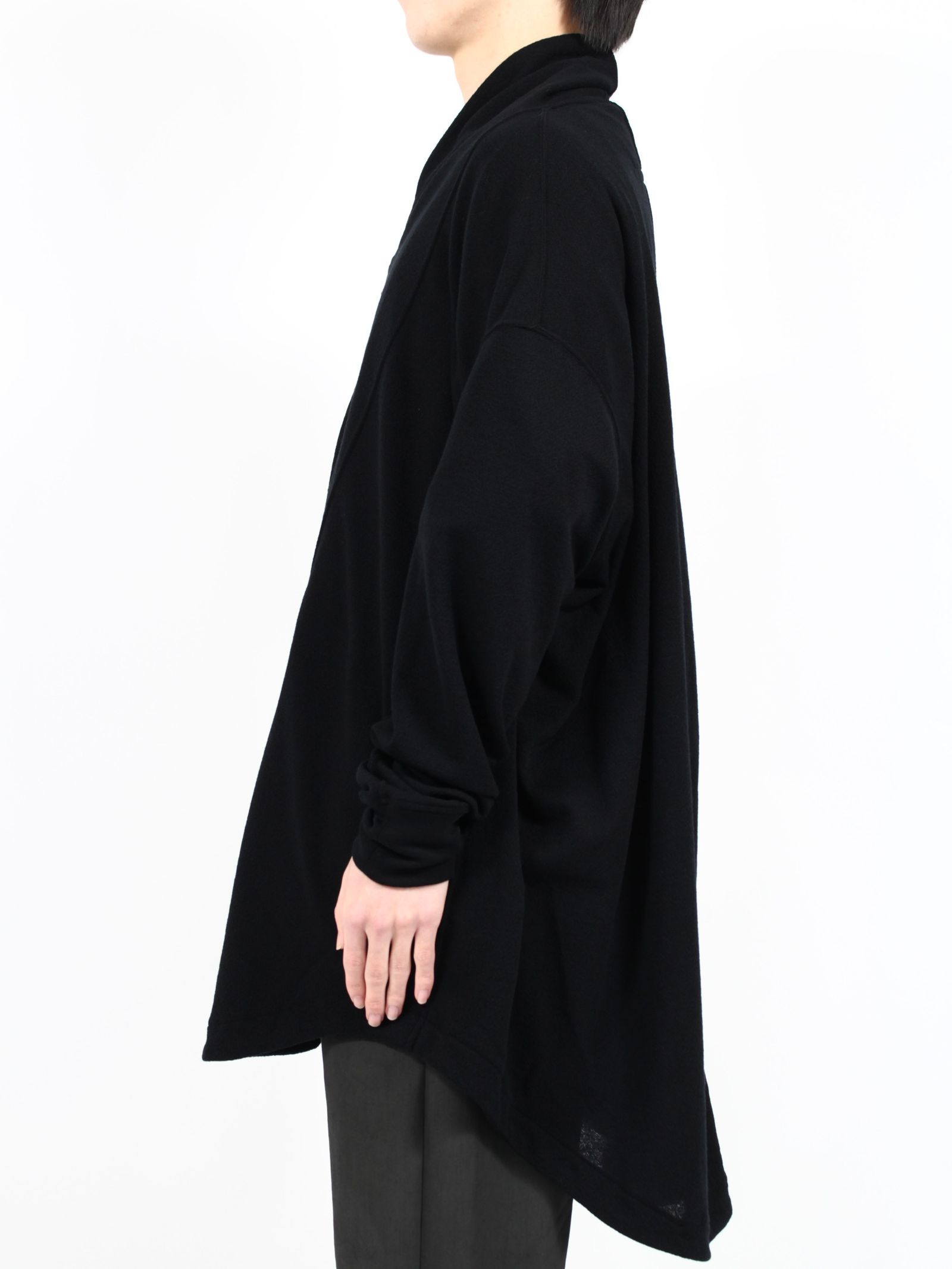 【25SS】ウール スムース クレープ ニット / WOOL SMOOTH CRAPE KNIT / ブラック
