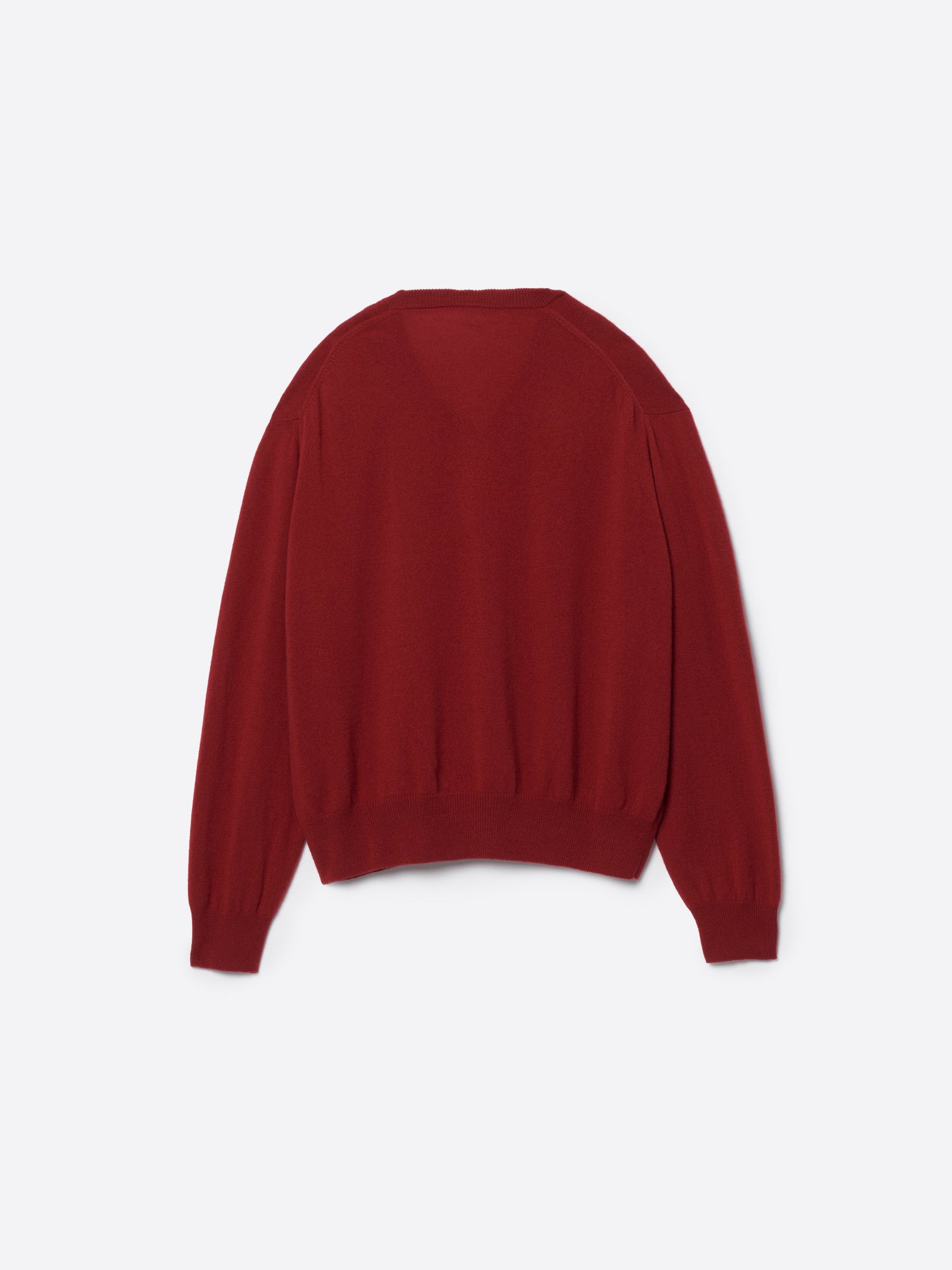 【26AW】カシミア Vネック ニット / CASHMERE V-NECK KNIT .16 / レッド