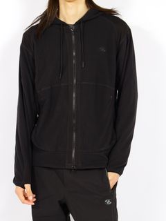 【26AW】グリッド フーディ ジップ アップ / GRID HOODIE ZIP-UP / ブラック