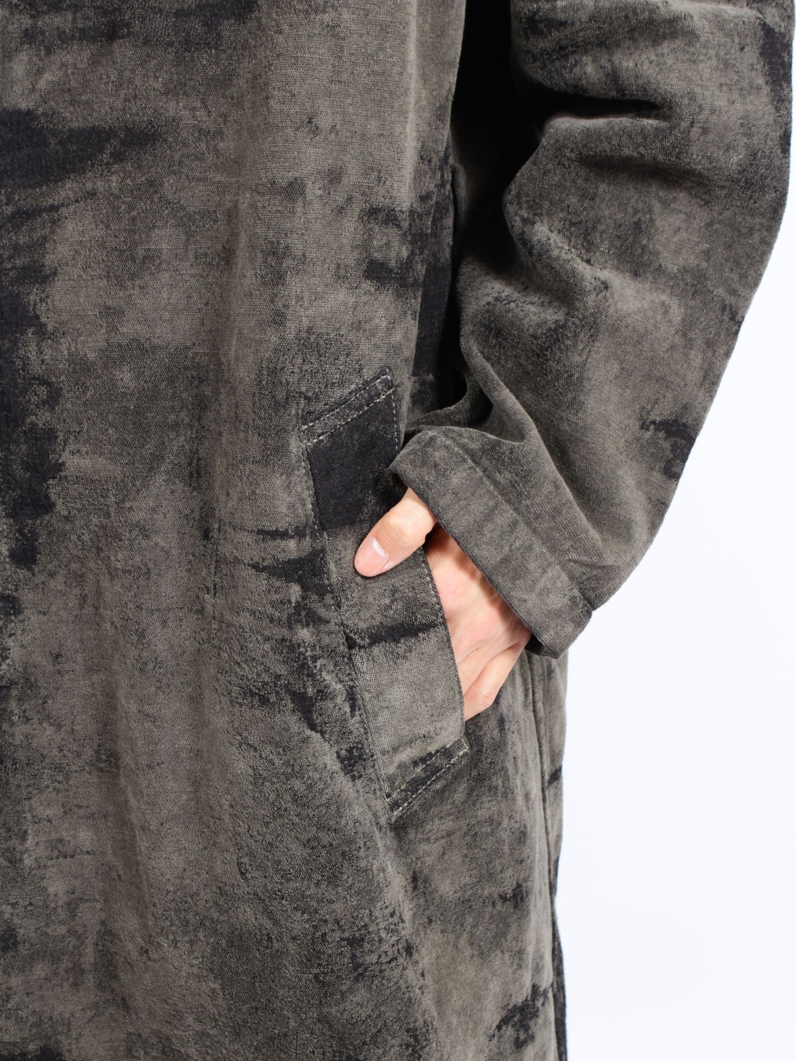 【26AW】モール ジャガード デニム コート / MOLE JACQUARD DENIM COAT / グレー