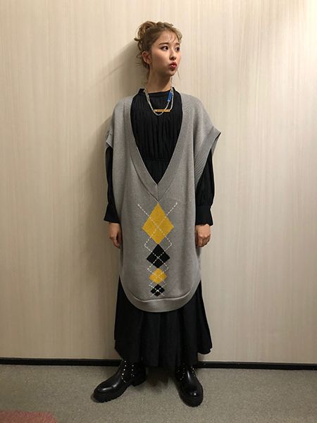 "玉井 詩織さん (ももいろクローバーZ) さん着用" 『GARNI タグチェーンネックレス』