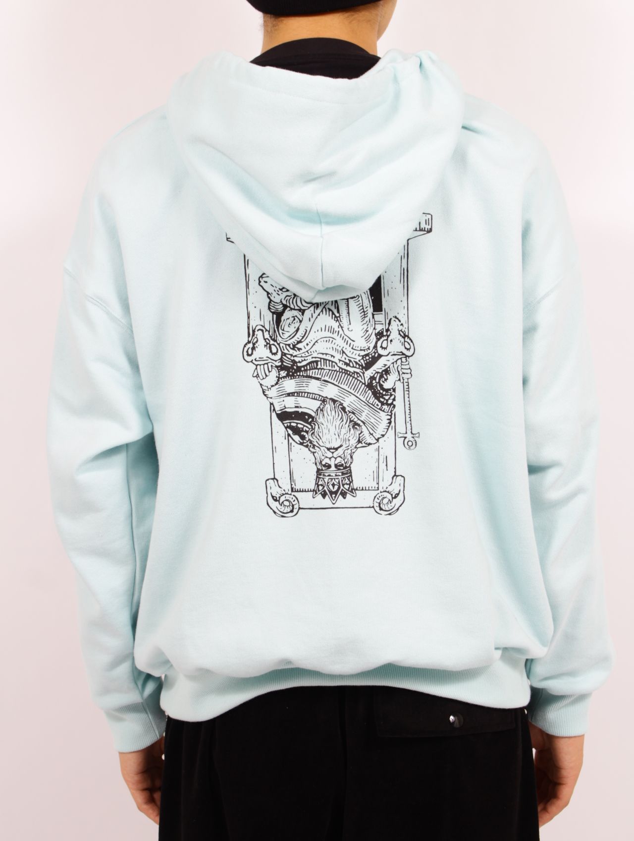 【25SS】コットン フーディ スウェット パーカー / COTTON HOODED SWEATER 'EMPIRE / ミント