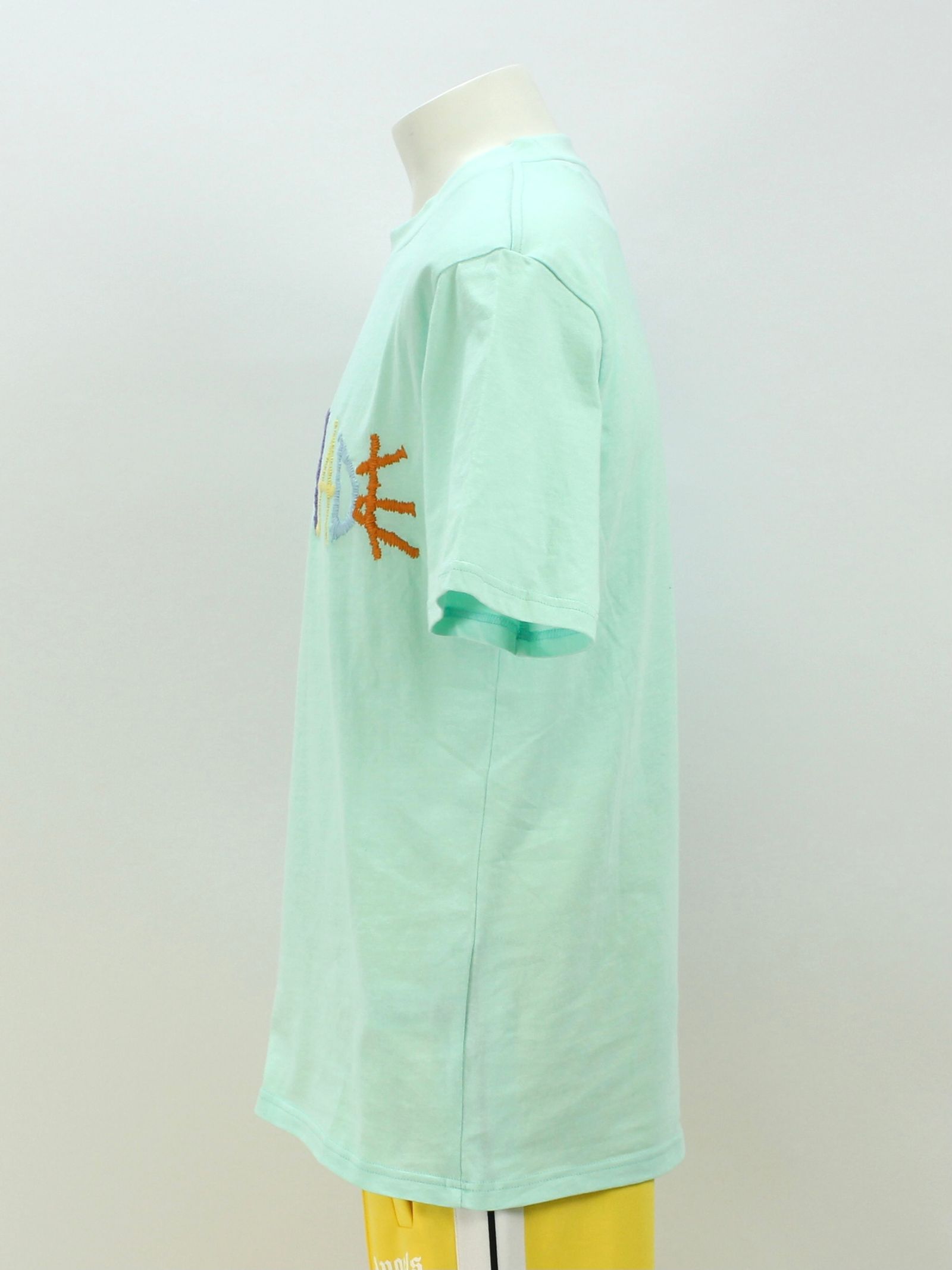 刺繍ロゴ Tシャツ / FAIR AQUA T-SHIRT WITH MULTICOLOR LOGO / アクア × マルチ