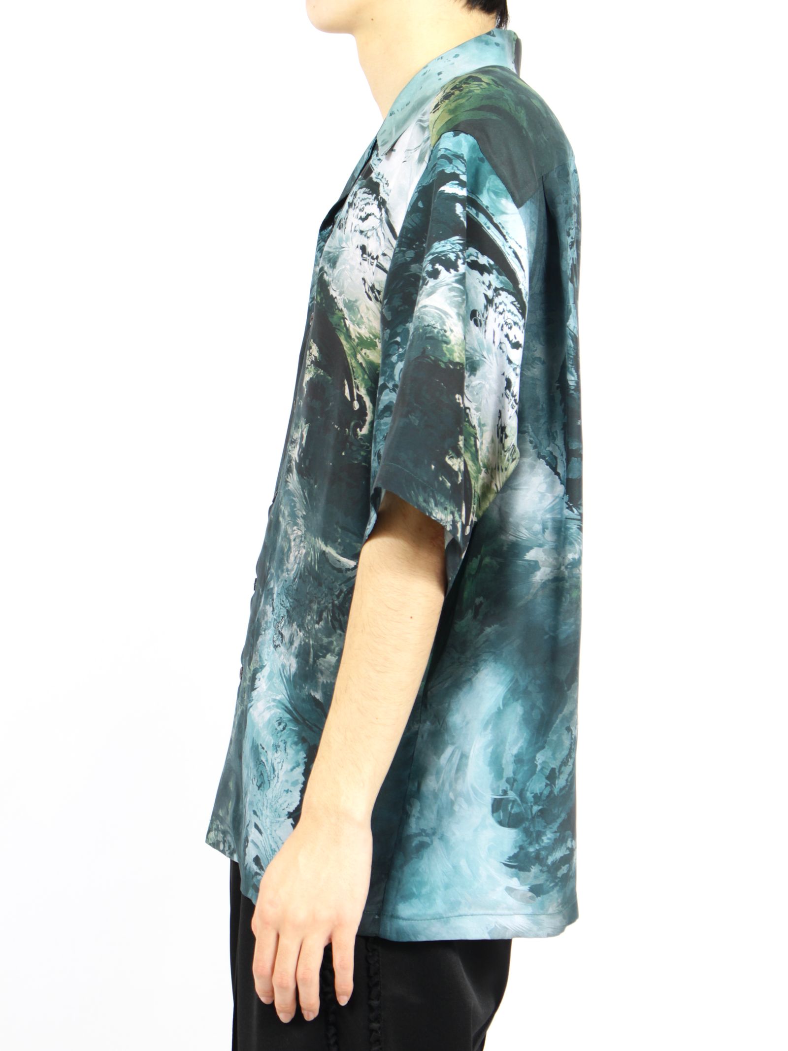 【26SS】シルク シャツ / SILK SHIRT / ブルー