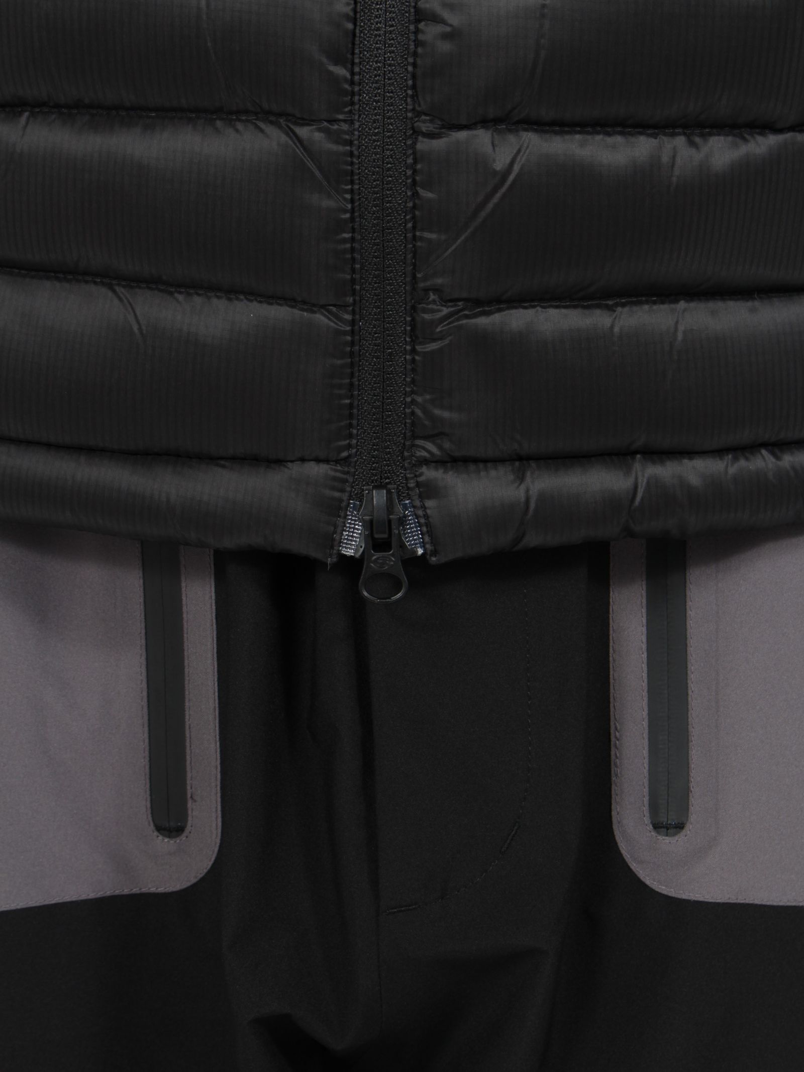 【24AW】パネル パファー ジャケット / PANELED PUFFER JACKET / ブラック