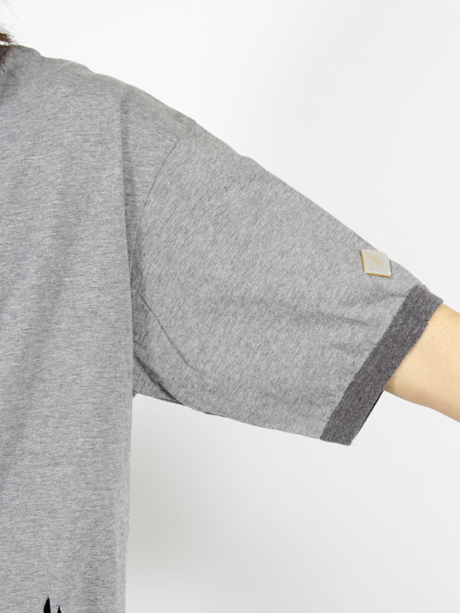 【26SS】ディストレスド トリム Tシャツ 'ASIANBLOOD / DISTRESSED TRIM T SHIRT 'ASIANBLOOD / ブラック