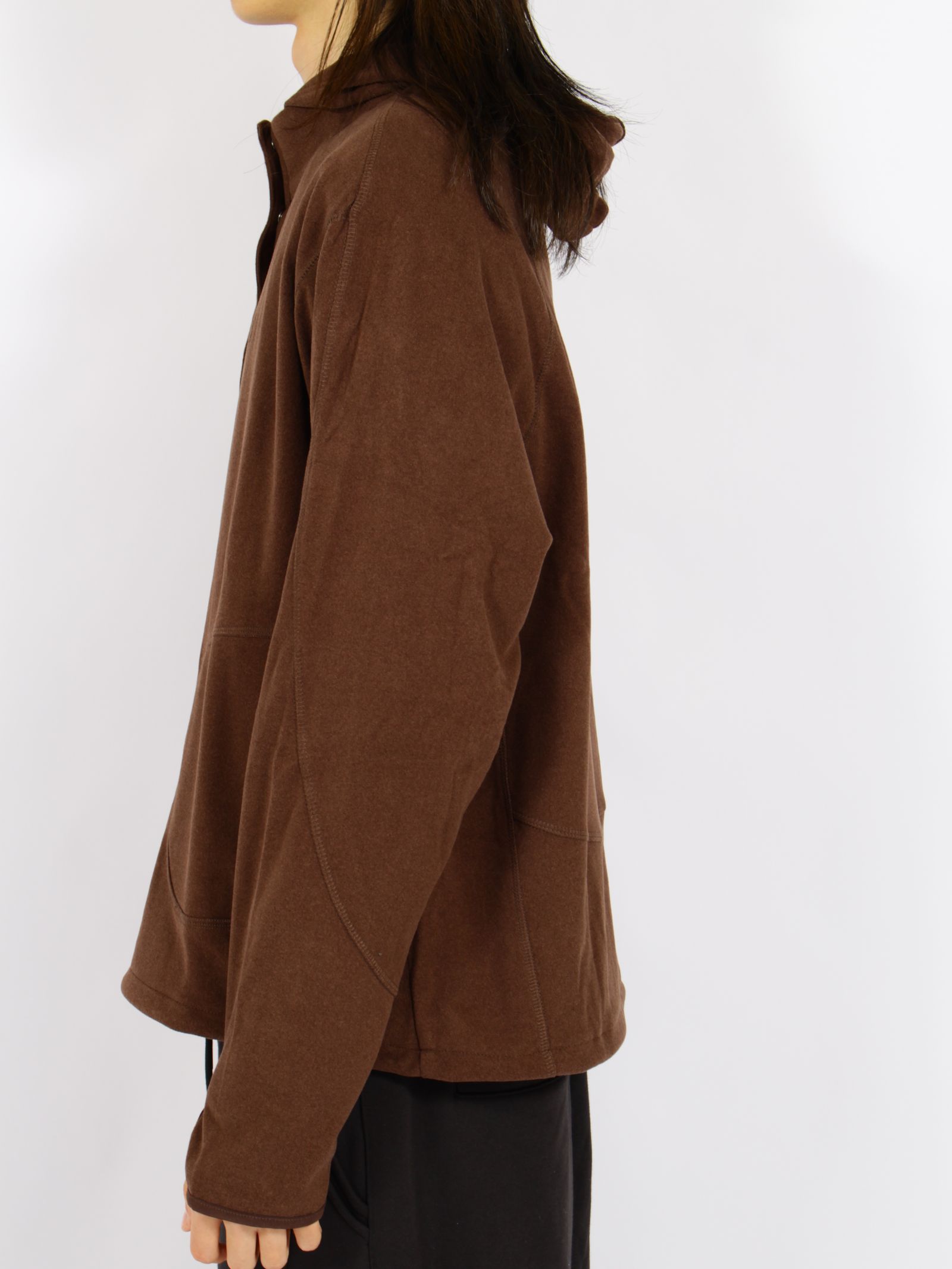【26AW】レイヤード フーディー / LAYERED HOODIE / ブラウン