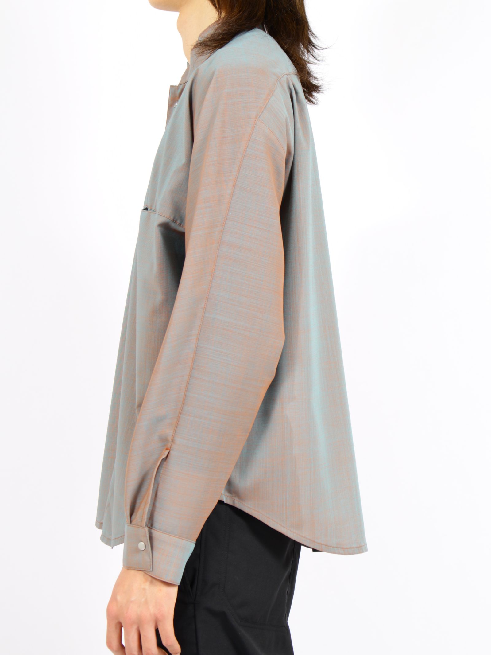 【26SS】シャンブレー マッキーノ シャツ / CHAMBRAY MACKINAW SHIRTS / オレンジグレー