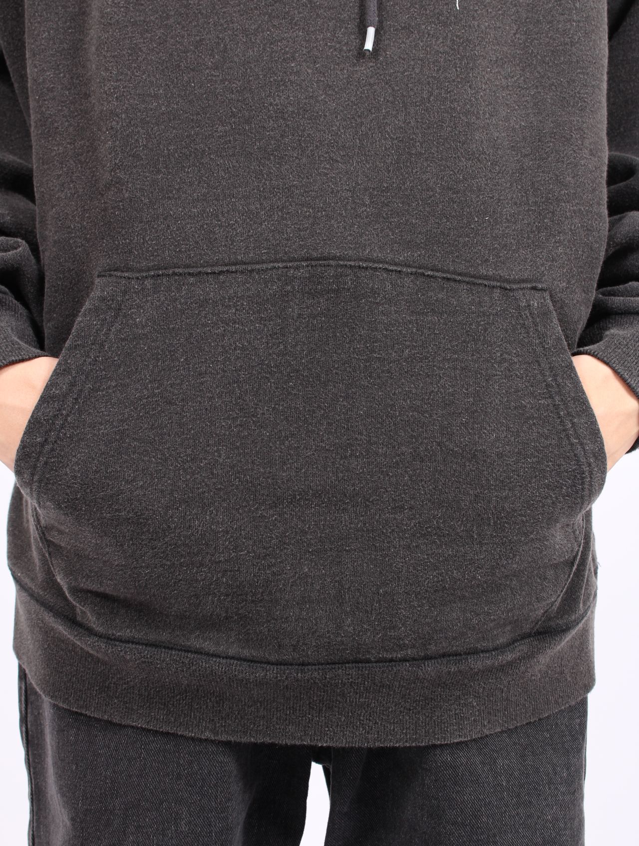 【25AW】佃弘樹 Heartwork Mixed media グラフィック フーディー パーカー / Hiroki Tsukuda ART ROBO GRAPHIC HOODIE / ブラック