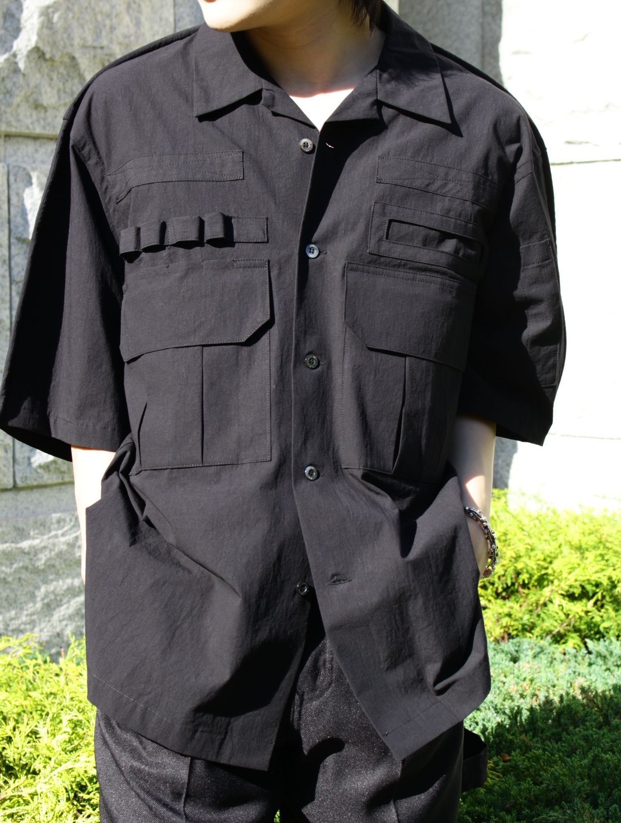 【25SS】 "エイリアン" エンジニア シャツ / "ALIEN" ENGINEER SHIRT / ブラック