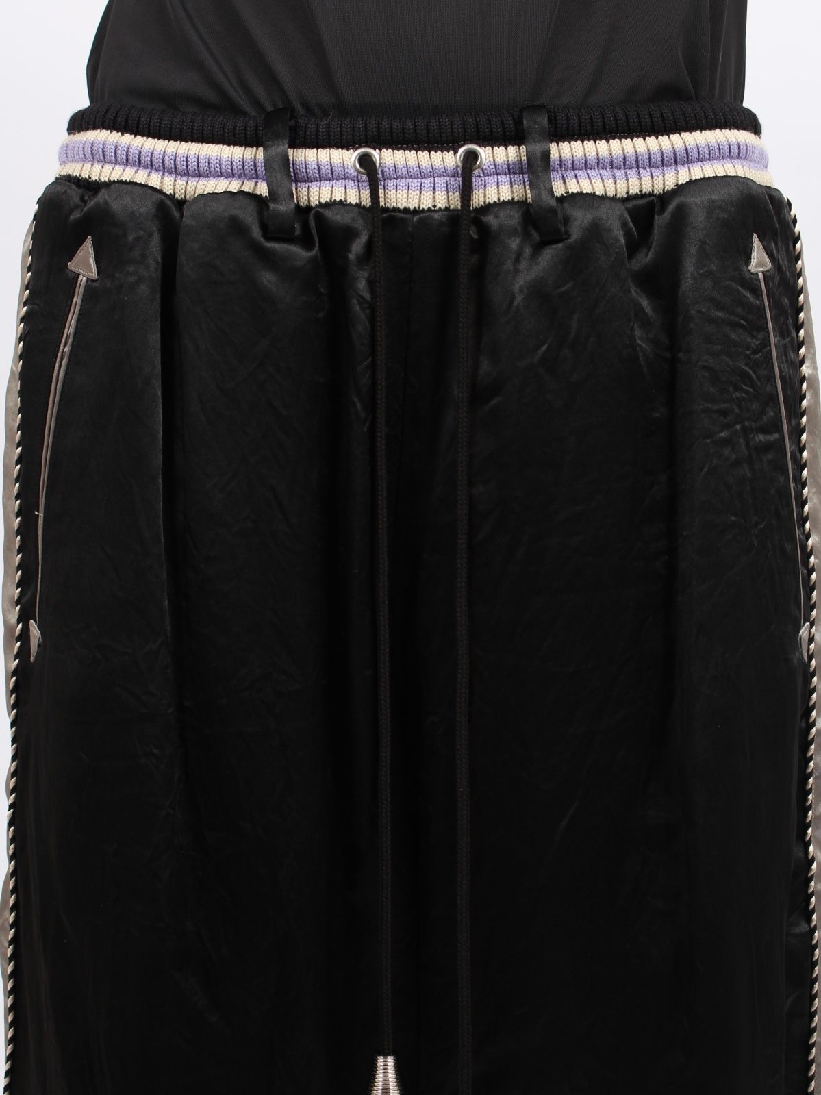【25AW】サテン スーベニア トラウザー パンツ / SATIN SOUVENIR TROUSERS / ブラック