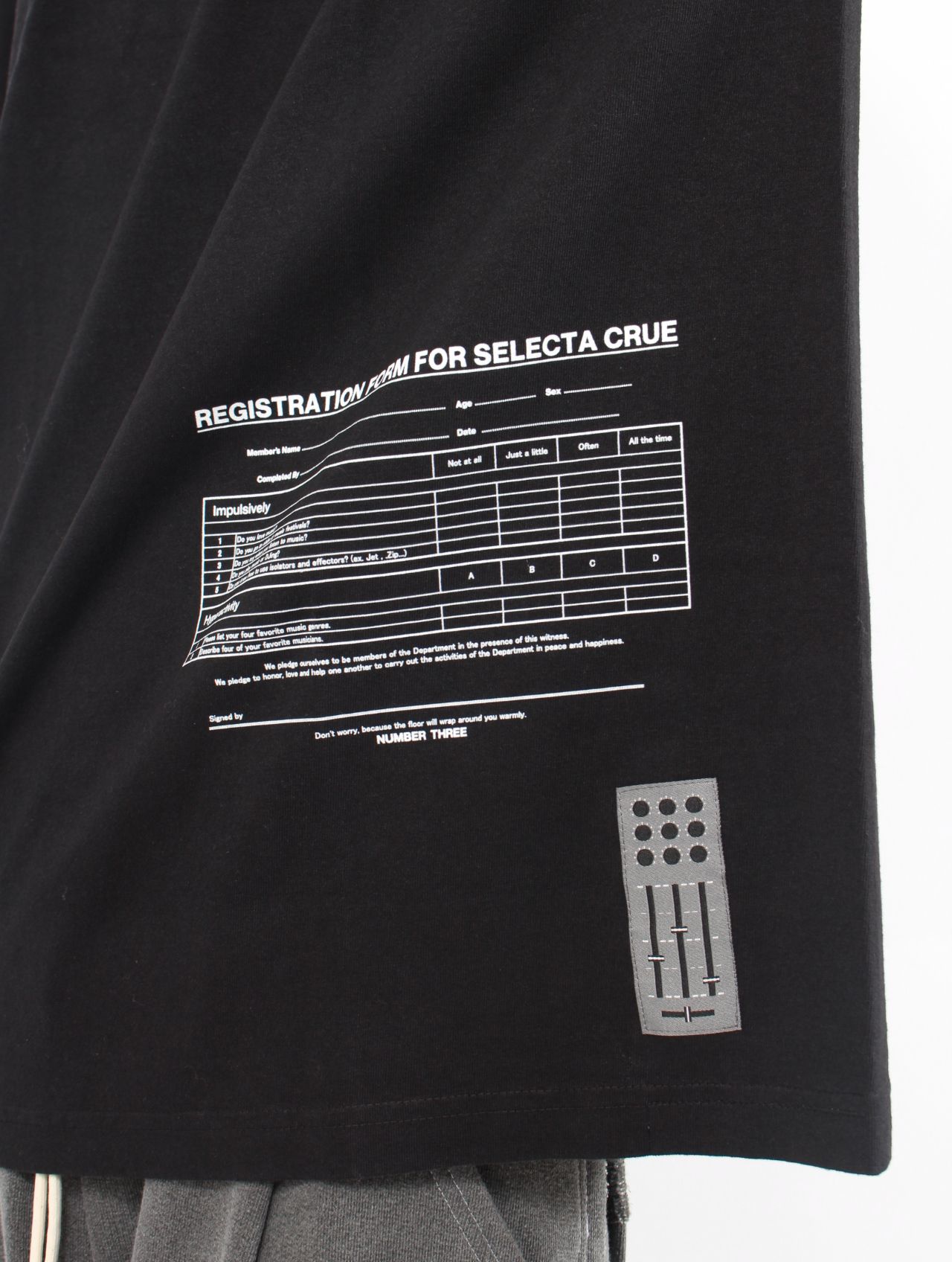 【25AW】レジストレーション フォーム ロングスリーブカットソー パックTシャツ / REGISTRATIOON FORM / LSC / ブラック
