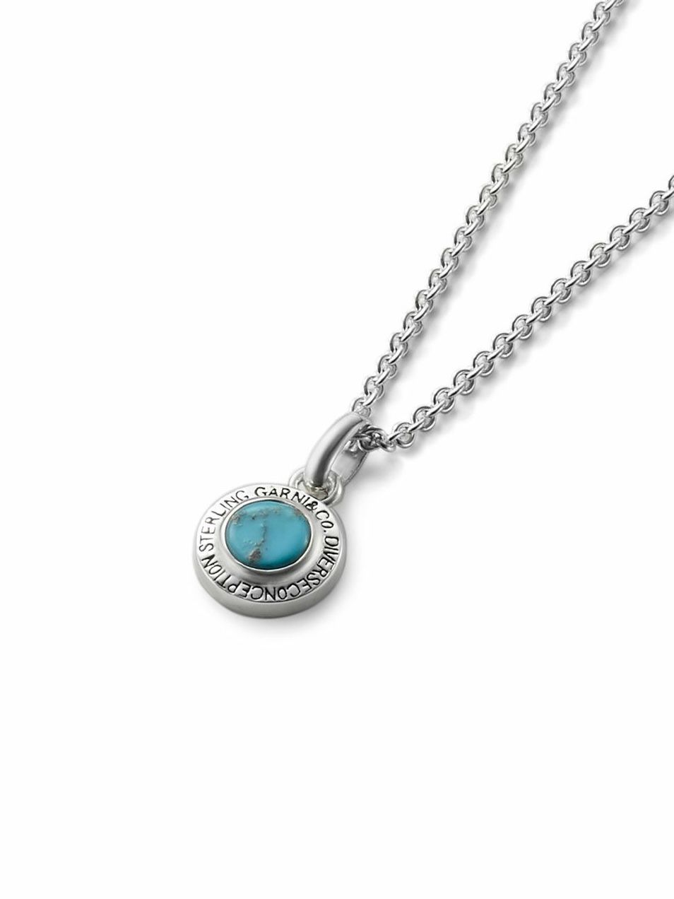 GARNI - 【取り寄せ】大 ターコイズネックレス / Round Stone Pendant