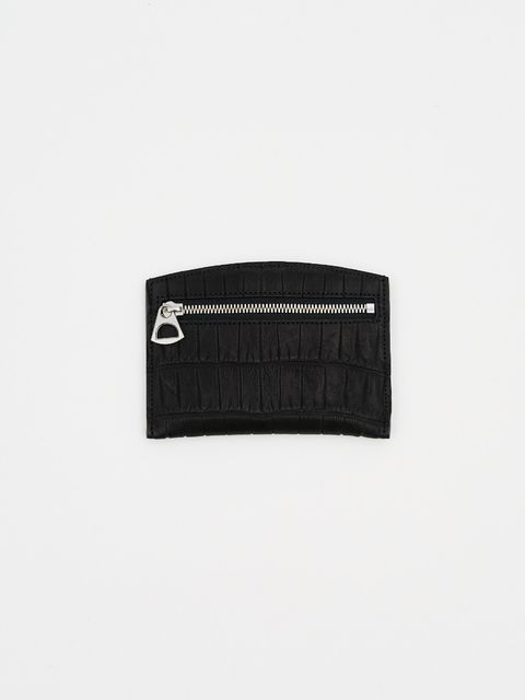 クリスティ スマート カード ウォレット  カリブ クロコダイルレザー / CRISTY SMART CARD WLT CARIB CROCO / ブラック