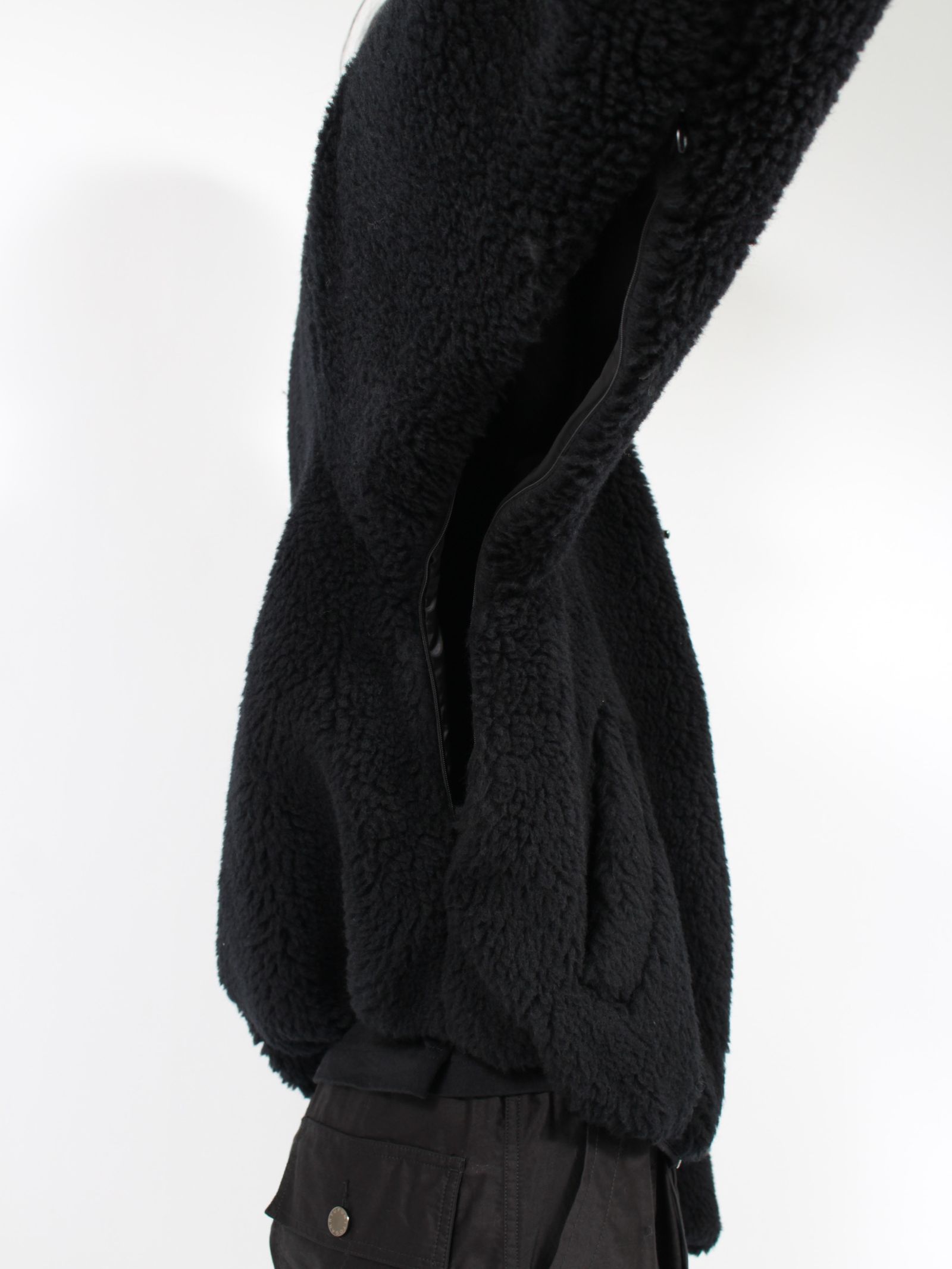 【24AW】2WAY ボア フリース ジャケット / 2WAY BOA FLEECE JK / ブラック