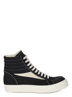【24AW】ハイカット ヴィンテージ スニーカー / VINTAGE HIGH SNEAKS / ブラック × ホワイト