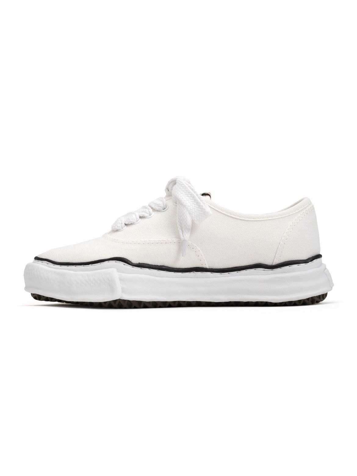 "ベイカー" キャンバス ローカット スニーカー / BAKER LOW OG SOLE SNEAKER / ホワイト