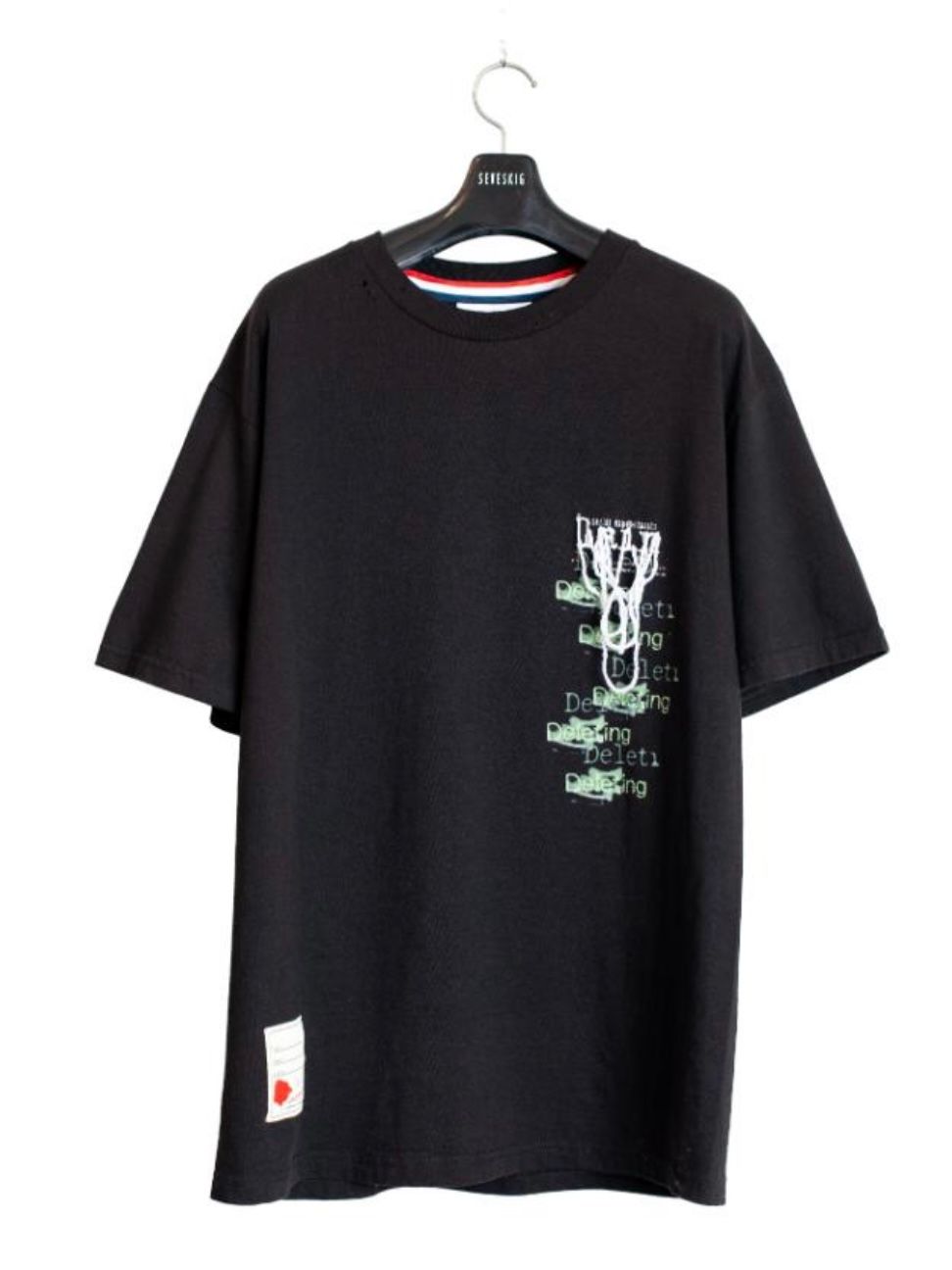 【26AW】セブ VS レイン ショート スリーブ Tシャツ バージョン キュータ / SEV VS LAIN S/SL TEE VER,Q-TA / ブラック