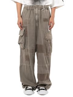 【25AW】リペア カーゴ トラウザー / REPAIR CARGO TROUSER / ライトグレー