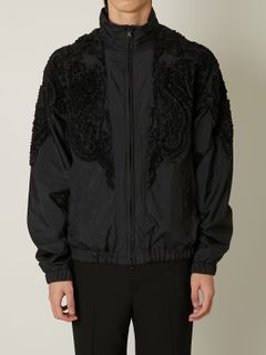 【24AW】テープ刺繍 ウインドブレイカー / TAPE EMBROIDERY WIND BREAKER / ブラック