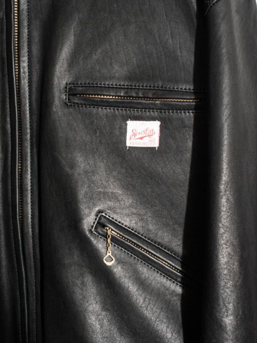 サラブレッド ドリズラー ジャケット レザーライダース / THOROUGHBRED DRIZZLER JACKET / ブラック