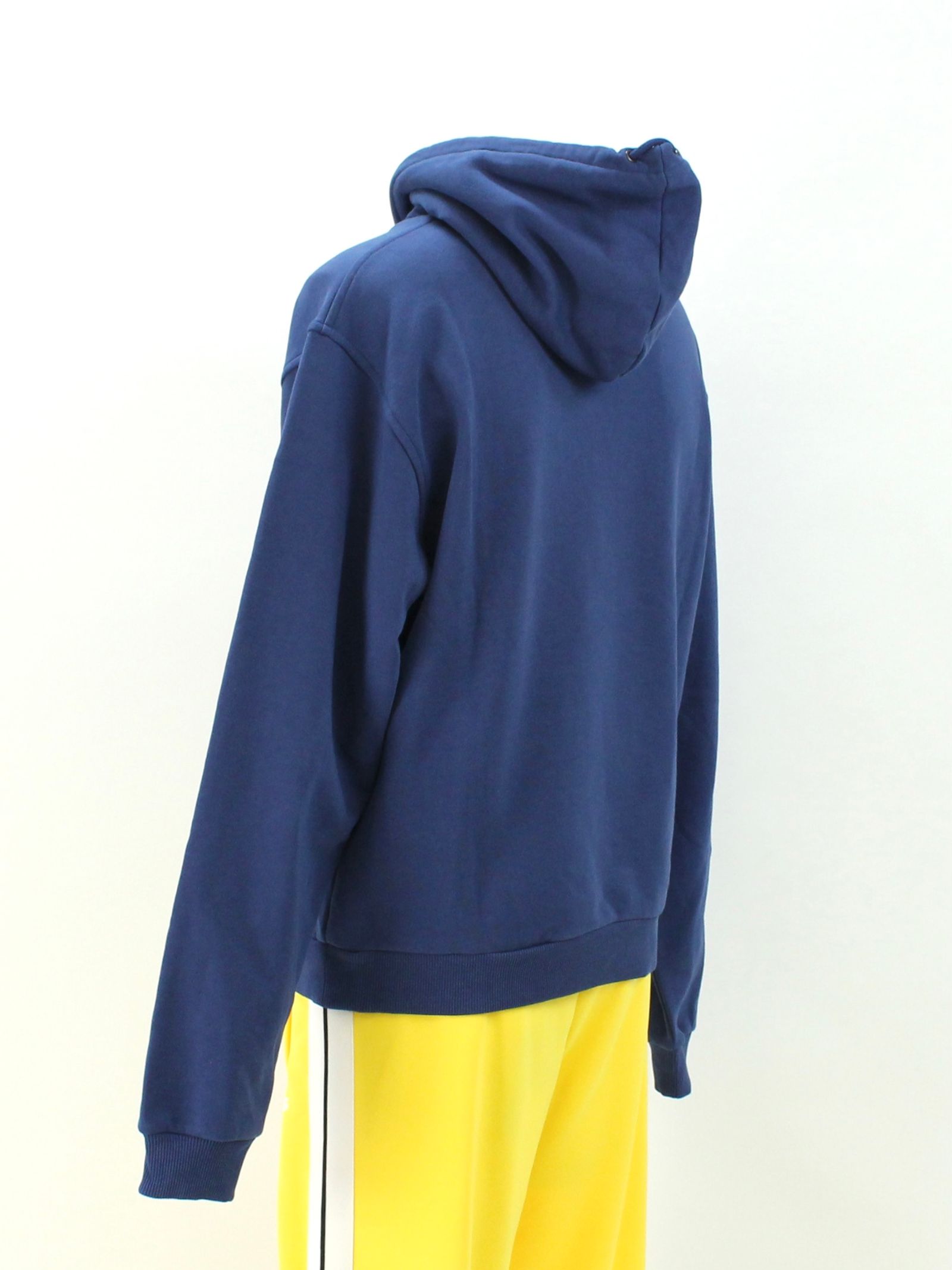 刺繍ロゴ フーディー / BLUE NAVY HOODIE WITH MULTICOLOR LOGO / ブルーネイビー × マルチ