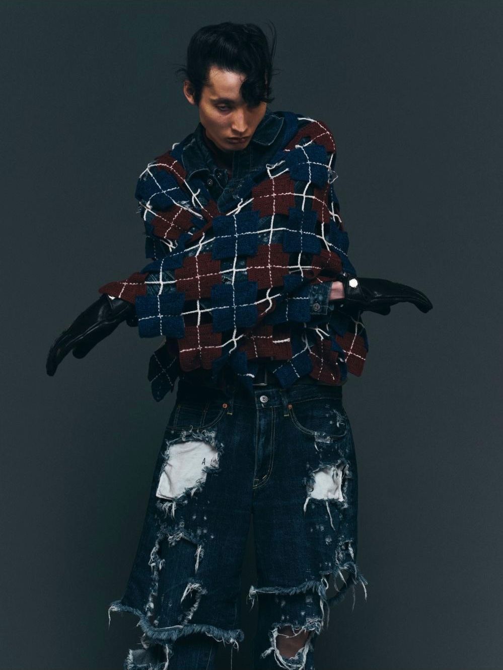 【25AW】リメイク レイヤー デニム パンツ / RE:LAYER 5P DENIM PANTS / インディゴ