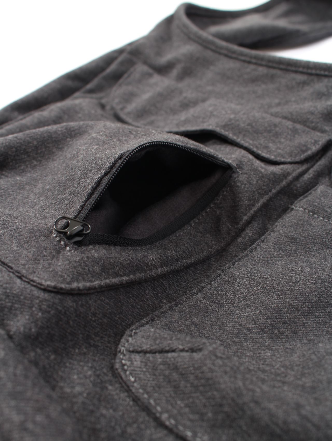 【25AW】ウール ボディー バッグ / WOOL BODY BAG / チャコール