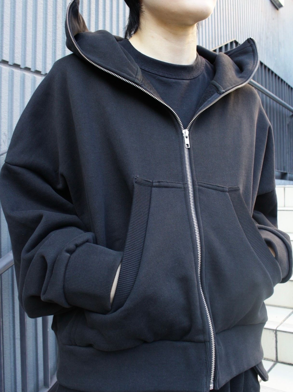 p*i様 entire studios Entire Studios Gray Full Zip Hoodie Entire Studios