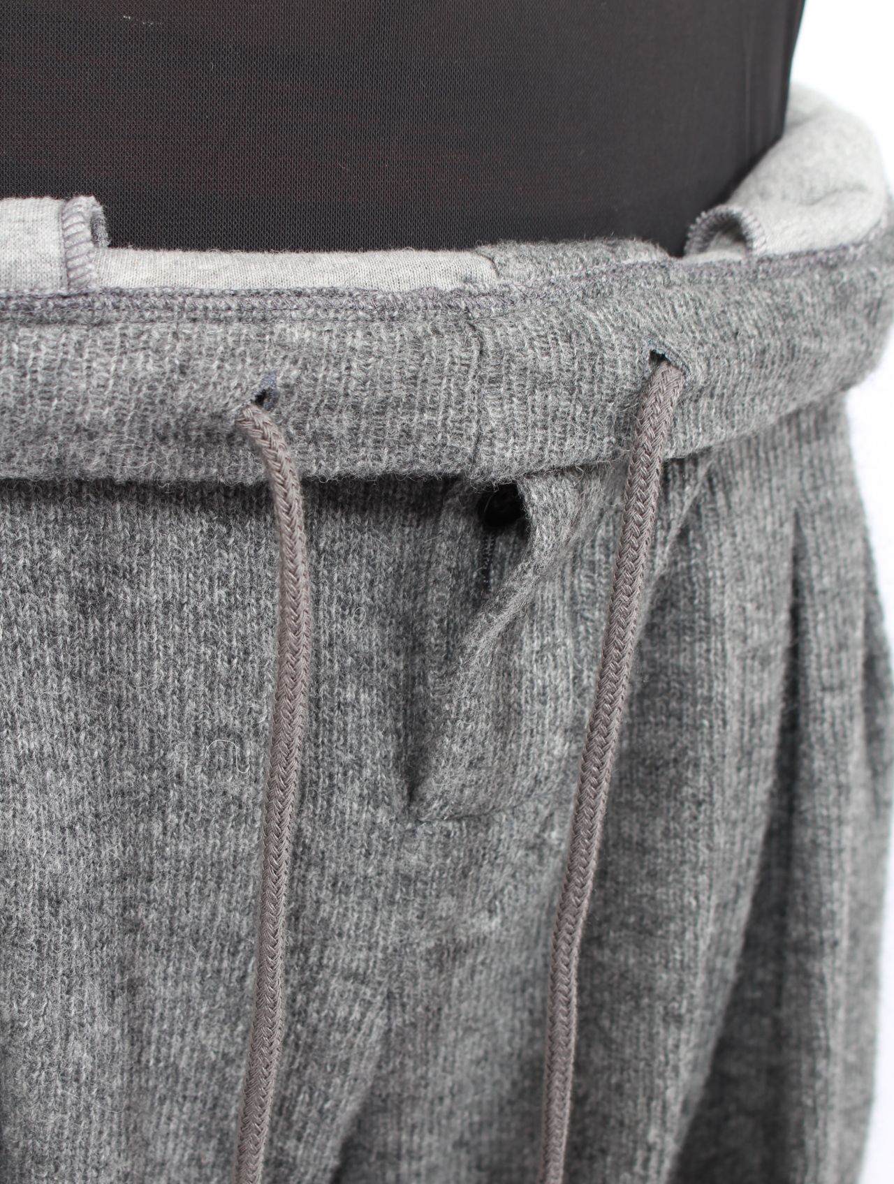 【25AW】ウール ダブル フェイス バギー パンツ / WOOL DOUBLE FACE BAGGY PANTS / グレー