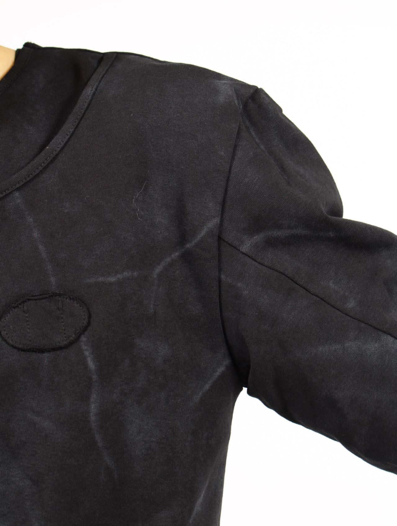 【26SS】 レイヤード ヘンリー ロング スリーブ カットソー / LAYERED HENLY LONG SLEEVES / ブラック