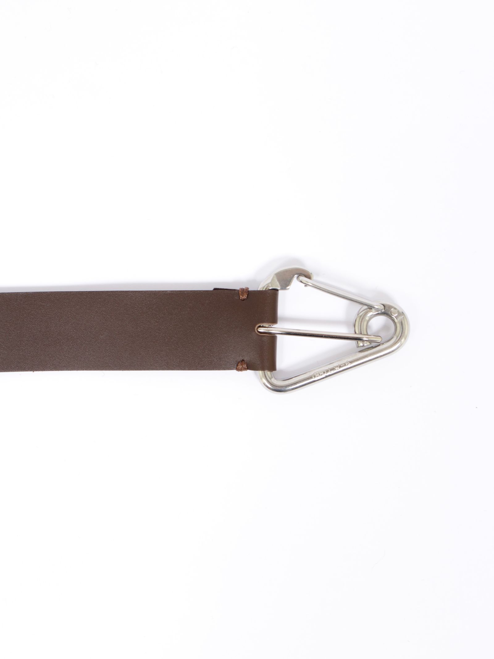 【26AW】カラビナ ベルト ロロ・ピアーナ社製 レザー  / CARABINER BELT / ブラウン