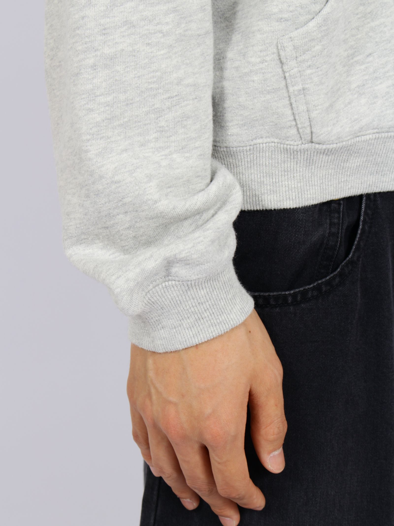 【26AW】ディストーテッド・ガール・ジップアップ・フーディ / "DISTORTED Girl" Zip-up Hoodie / グレー