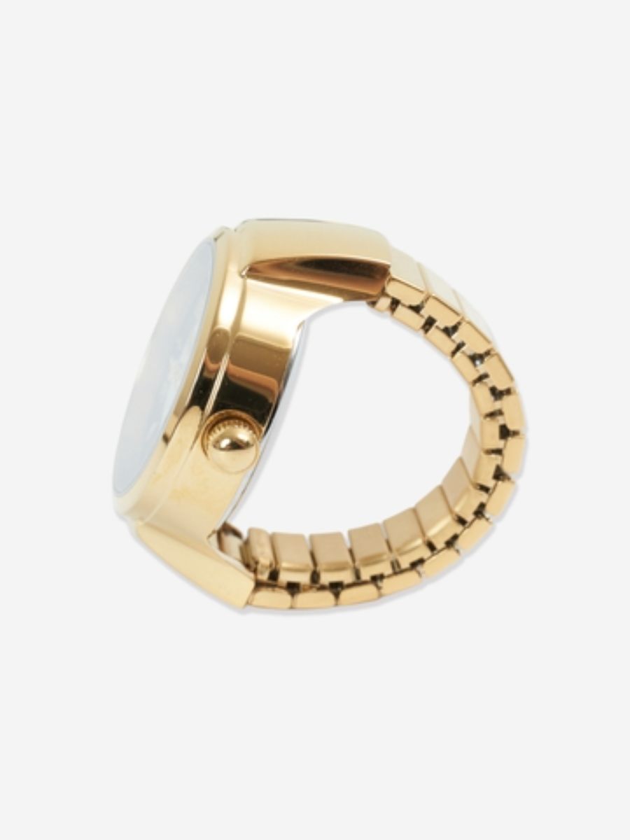 ブルズアイ・リング・ウォッチ 時計リング / BULLSEYE RING WATCH / ブラック×シルバー