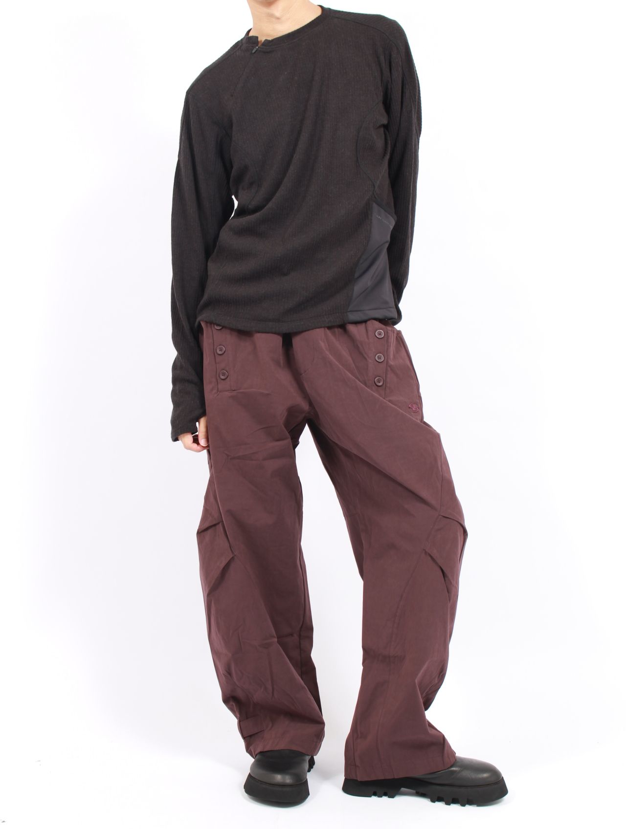 【25AW】タイ パンツ / TIE PANTS / ワイン