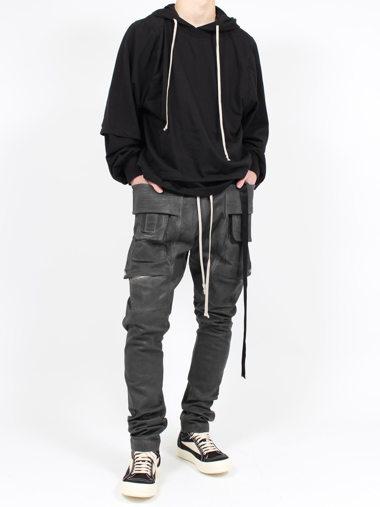 RICK OWENS DRKSHDW - 【24SS】ハスラー フーディー / HUSTLER HOODIE