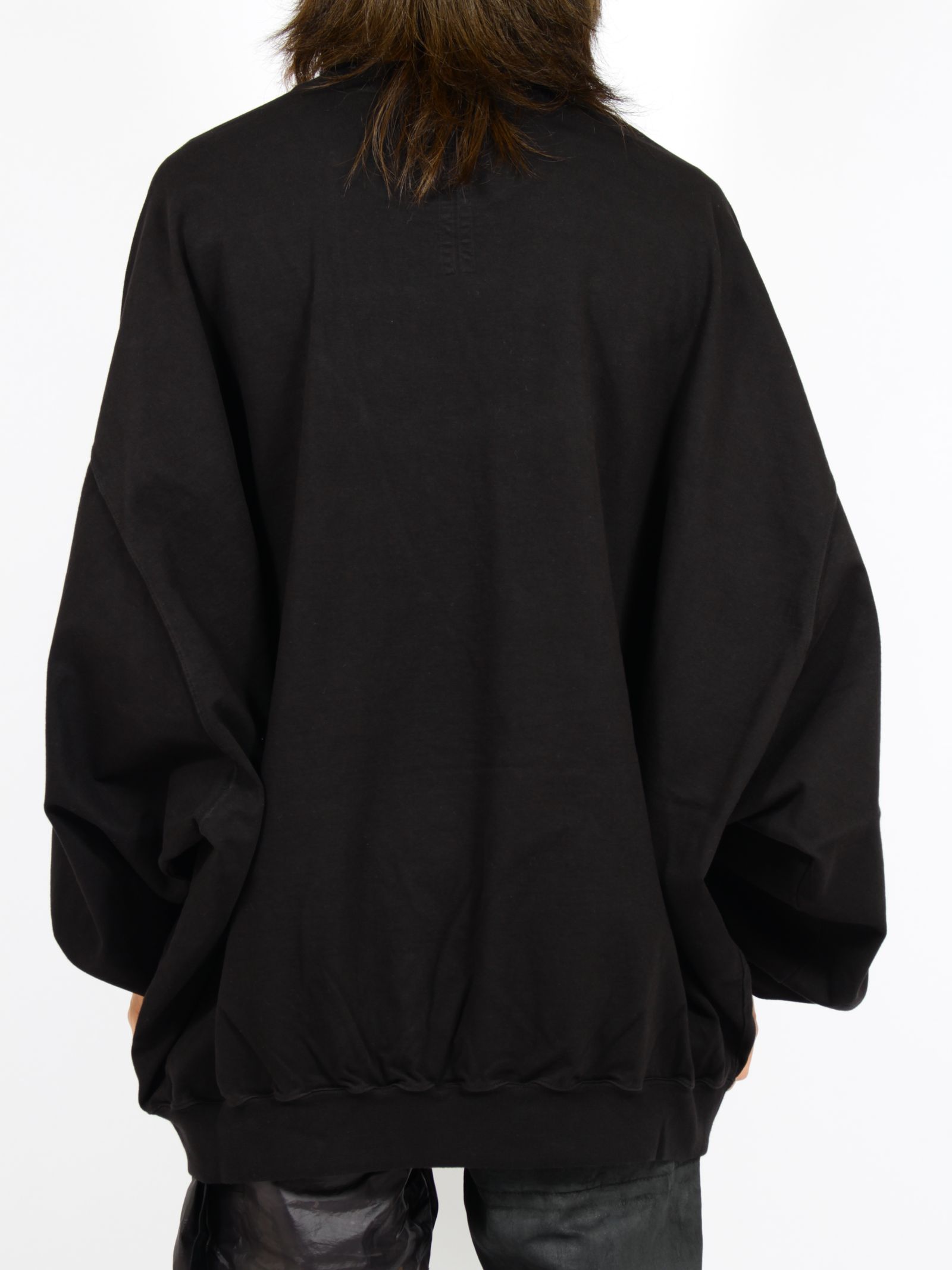 【26SS】ハン クルーネック 長袖 Tシャツ / HUN CREWNECK / ブラック×ミルク