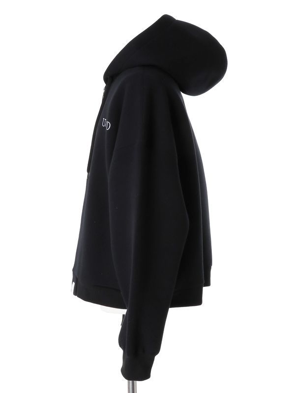 【26AW】 ミリタリー ジップ フーディー / MILITARY ZIP HOODIE / ブラック