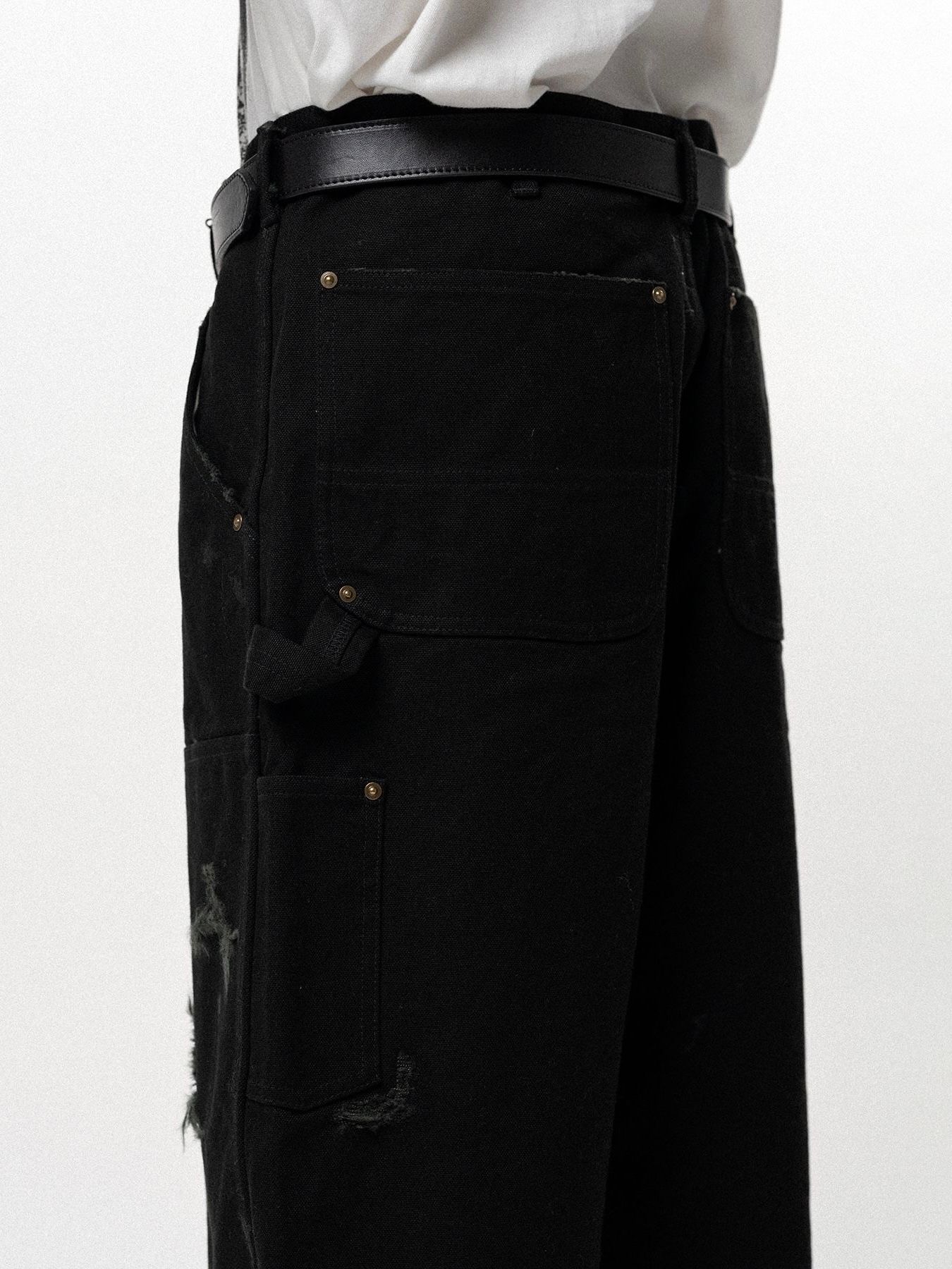 【26SS】ボロ ダック ペインター バミューダ ショーツ パンツ / BORO DUCK BERMUDA SHORTS / ブラック