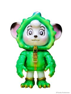 【25SS】限定 世界150体 ゴーヤ怪獣 × ジャングル大帝 × SEVESKIG コラボ フィギュア / BITTER MELON MONSTER LEO SOFT VINYL FIGURE / グリーン