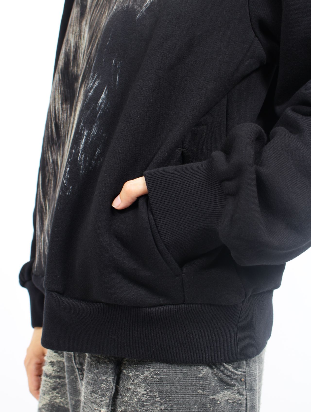 【25AW】フロッキー スウェット ハーフジップ シャツ / FLOCKY SWEATSHIRT / ブラック