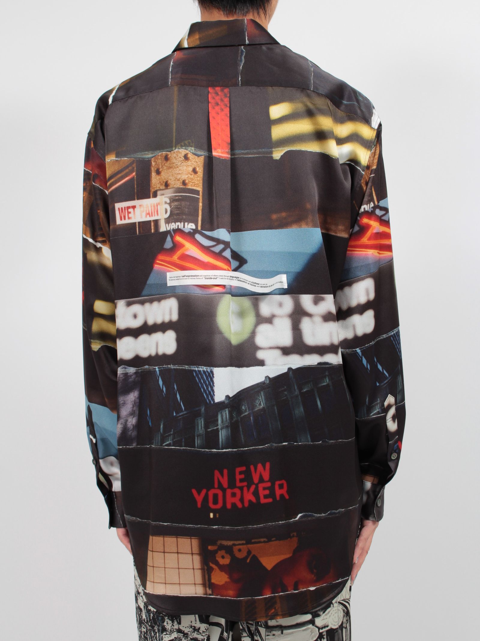 【24AW】荒木塁 コラボ テストプリント グラフィック シャツ / TEST PRINT GRAPHIC SHIRT LUI ARAKI / ブラック